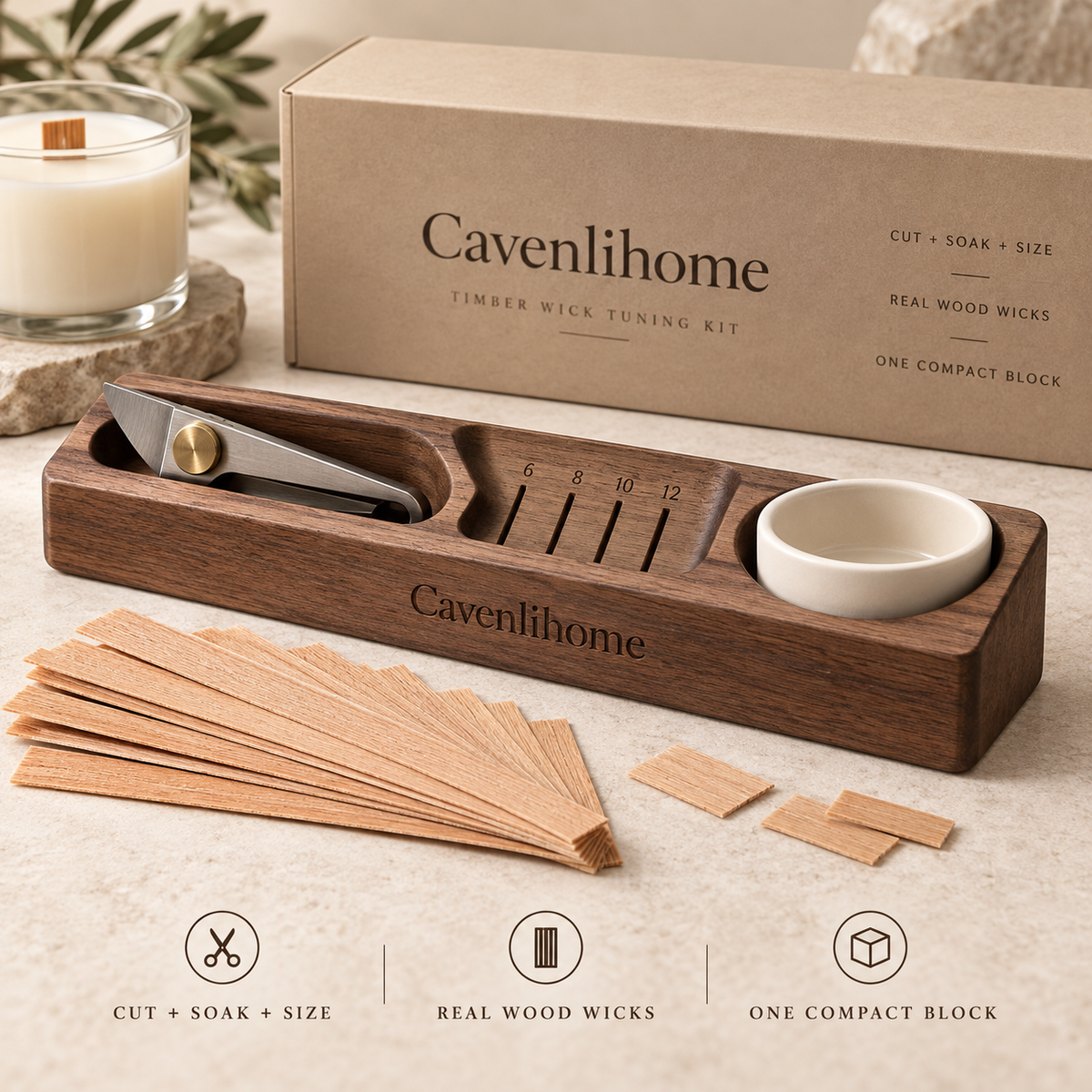 Cavenlihome™ Timber Wick Tuning Kit