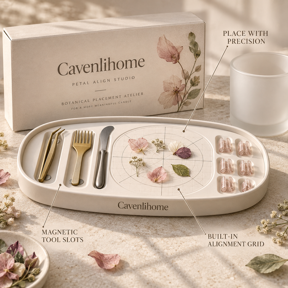 Cavenlihome™ Petal Align Botanical Placement Studio