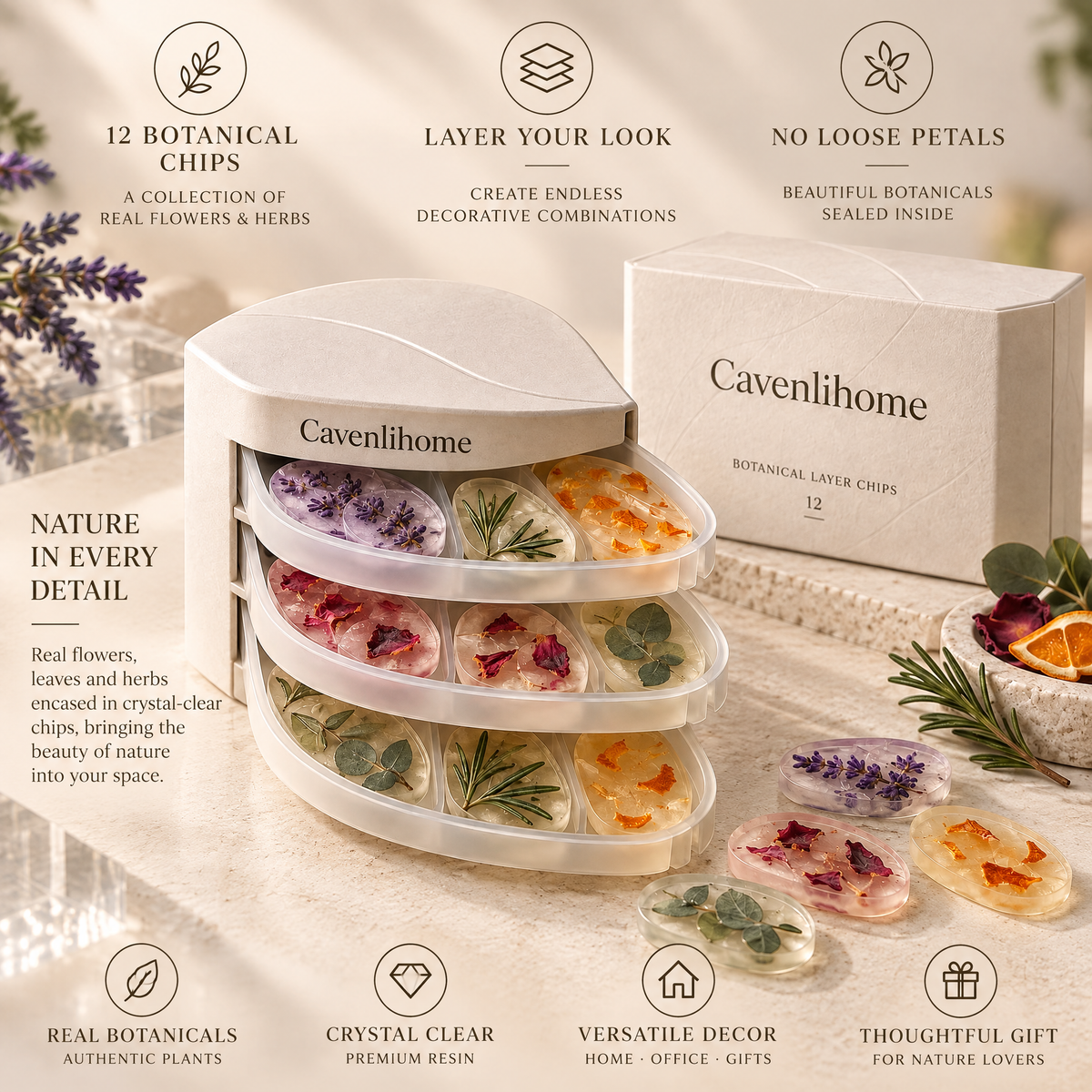 Cavenlihome™ Botanical Layer Infusion Chips