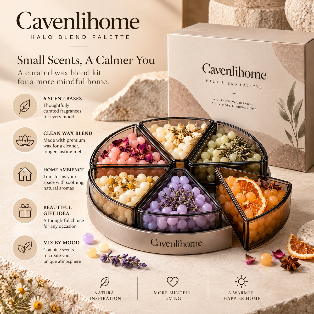 Cavenlihome™ Halo Blend Wax Bead Palette