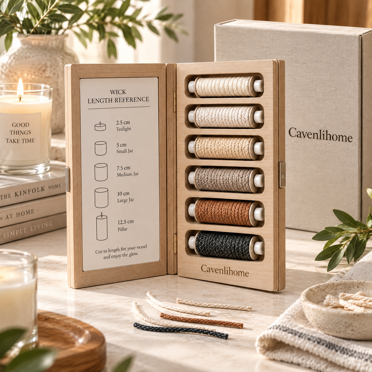 Cavenlihome™ Cotton Wick Library Board