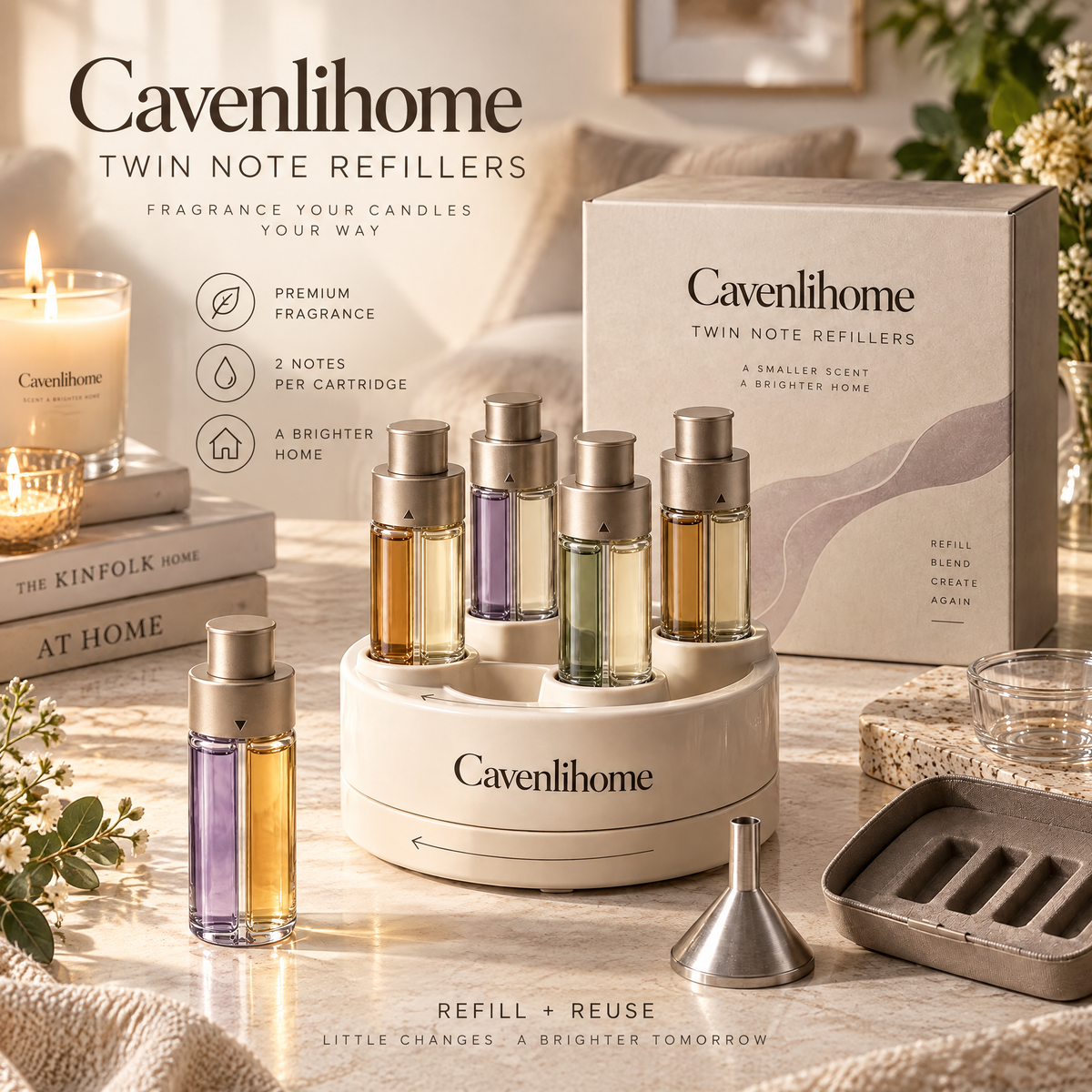 Cavenlihome™ Twin Note Fragrance Refillers